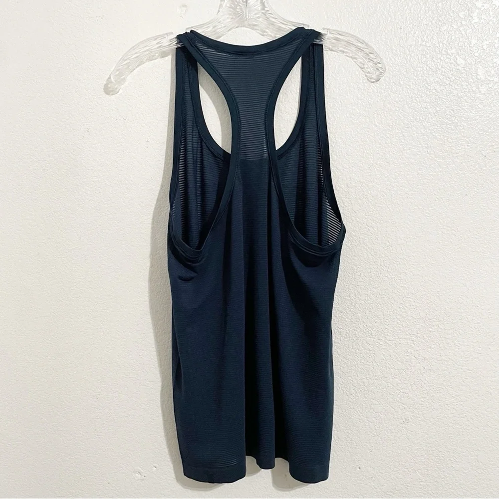 Lululemon Swiftly Speed Racerback Sheer Stripe in True‎ Navy